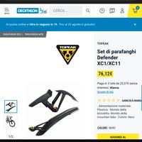 parafanghi bicicletta MTB 29