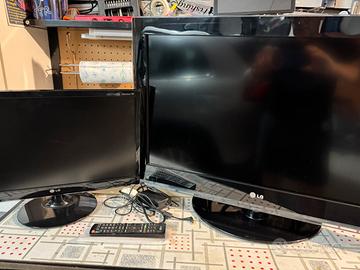 Monitor tv LG 22 pollici e TV LG 32 pollici