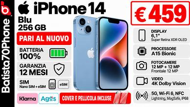 Apple iPhone 14 Blu 256 GB