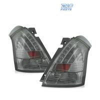 FANALI PER SUZUKI SWIFT 05-10 LED FONDO CROMATO FU