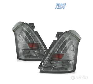 FANALI PER SUZUKI SWIFT 05-10 LED FONDO CROMATO FU