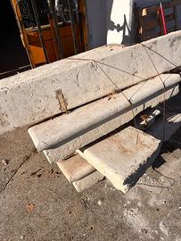 Scale in marmo bianco Asiago