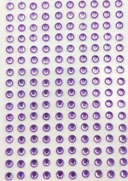 250pezzi Strass Adesivi 2mm Viola Brillante Crist - Abbigliamento e  Accessori In vendita a Messina