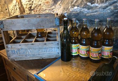 Cassa bibite in legno ditta Musso - vintage