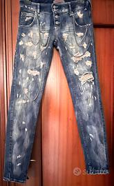 Jeans Brand ”Sexy woman” con catenelle tg M