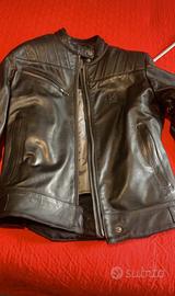 Giacca moto in pelle donna husqvarna