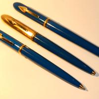 PARURE PENNE ETTORE BUGATTI STILOGRAFICA SFERA MAT