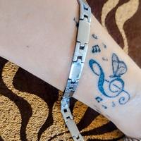 Bracciale in acciaio Gold 