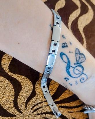 Bracciale in acciaio Gold 