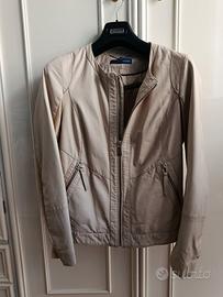 Giacca da donna Trussardi Jeans in pelle chiara