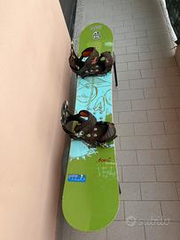 Snowboard Salomon 154 + Attacchi Burton Mission M