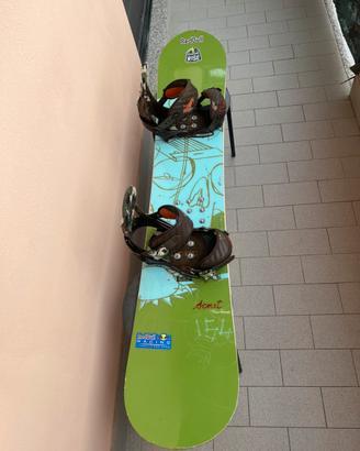 Snowboard Salomon 154 + Attacchi Burton Mission M