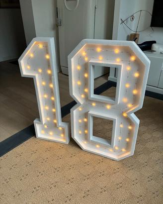 18 gigante e luminoso per feste