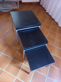 Tavolini in trio neri