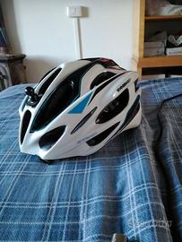 Casco bici . Btwin BH700 White/Blue Bicycle Helmet