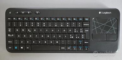 Tastiera Wireless Logitech con Touchpad Integrato