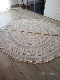 tovaglia copri tavolo uncinetto anni 70