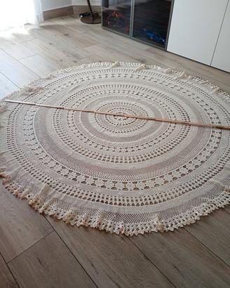 tovaglia copri tavolo uncinetto anni 70