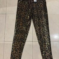 Leggins primadonna pitone leopardato oro