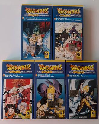 5 VHS originali dragon ball z