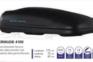 Box tetto Bermude 4100 + barre Thule WingBar Edge