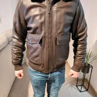 giubbino in pelle mango taglia M