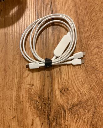 Cavo anche intrecciato da usb-c a usb-c, fino 140w