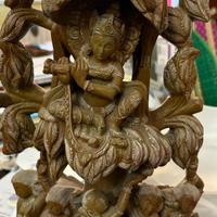 Statua in marmo di Krishna -46x28 cm. 8 kg