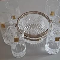 6 bicchieri Kristal Krisla + cestello ghiaccio in