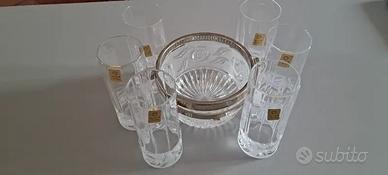 6 bicchieri Kristal Krisla + cestello ghiaccio in