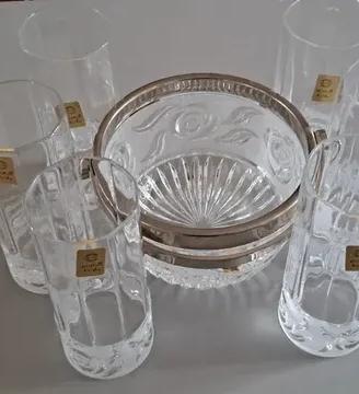 6 bicchieri Kristal Krisla + cestello ghiaccio in