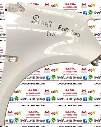PARAFANGO ANTERIORE DESTRO DX SMART FORTWO 453 ANN