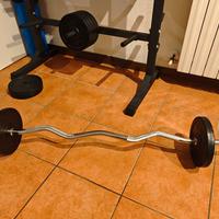 Bilanciere EZ 120cm con pesi da 5kg