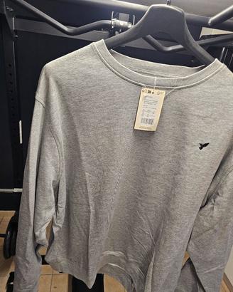 Felpa Girocollo Grigio Melange - Taglia 6XL