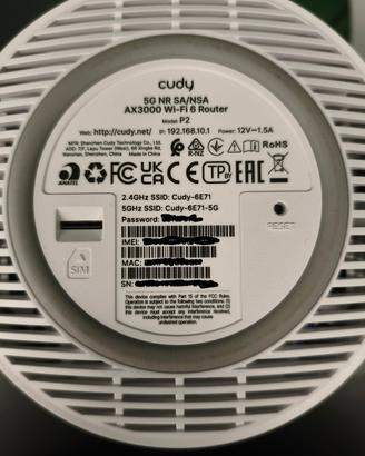 Cudy P2 SA/NSA AX3000 Whole Home Wi-Fi 6