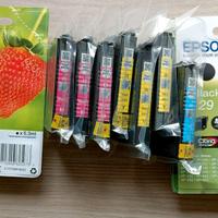 Lotto 9 cartucce inchiostro stampante Epson 29