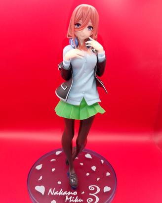 miku nakano school dress anime figure girl 21cm