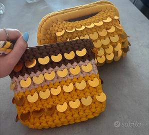 Clutch bag + pochette da polso