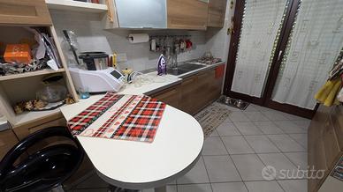 Cucina lineare con penisola
