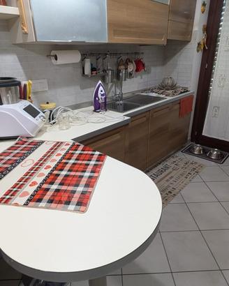 Cucina lineare con penisola