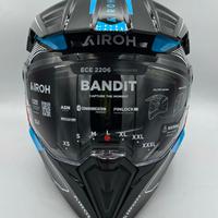 Casco Airoh Bandit Tune Blue/Red Gloss