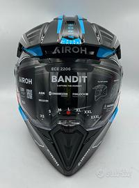 Casco Airoh Bandit Tune Blue/Red Gloss