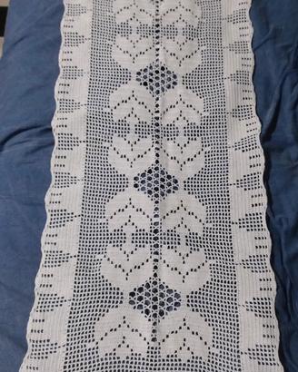 Runner vintage ad uncinetto cm 93x34  