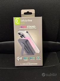 Cellularline Power Bank 10000 mAh Qi2 Stand NEW