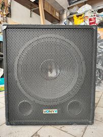 SUB WOOFER ATTIVO VONIX 15 POLLICI