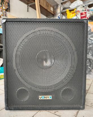 SUB WOOFER ATTIVO VONIX 15 POLLICI