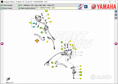 -Leva freno ant Yamaha XT550 5Y1839221000