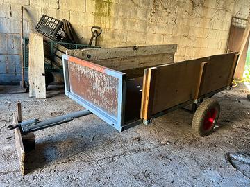 Carrello Agricolo snodabile com ruote piene