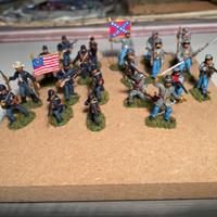 Guerra di secessione americana soldatini 1/72