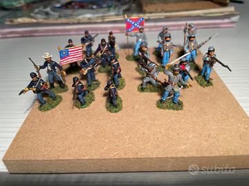 Guerra di secessione americana soldatini 1/72
